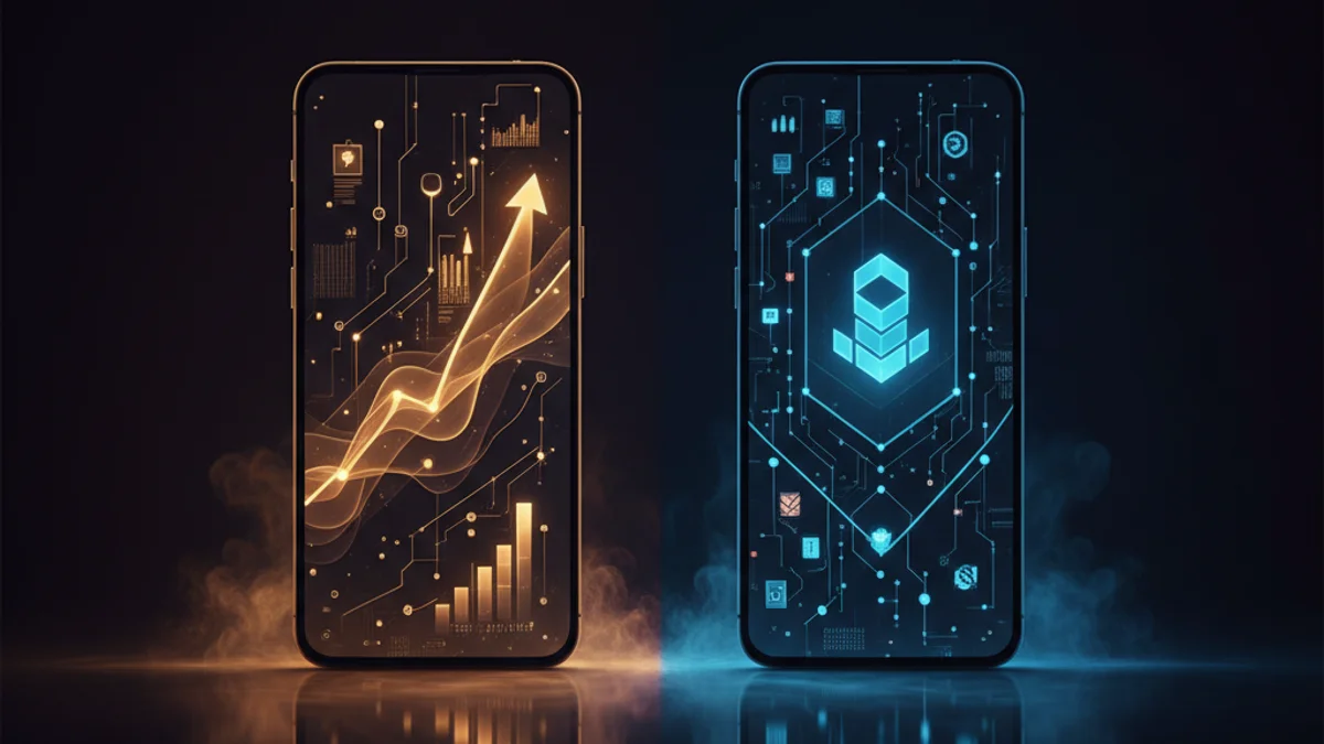 Mobile crypto exchange app interfaces comparison
