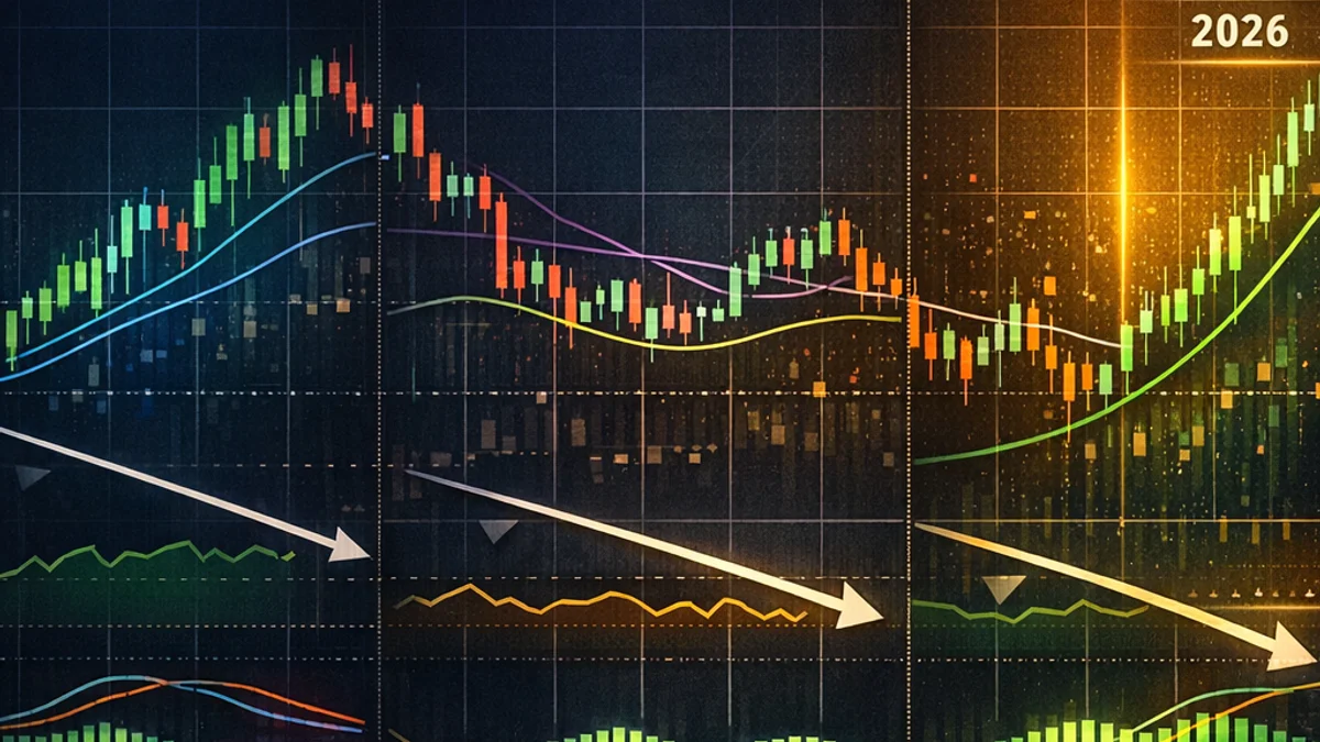 Market sector performance chart during Federal Reserve rate cuts in 2026