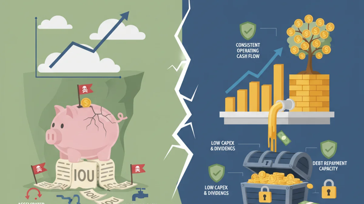 Infographic showing common investor mistakes and warning signs in financial analysis