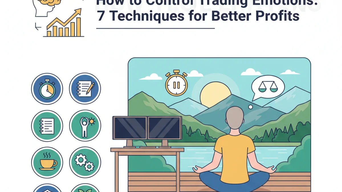 Trader taking a break from screens in a peaceful environment