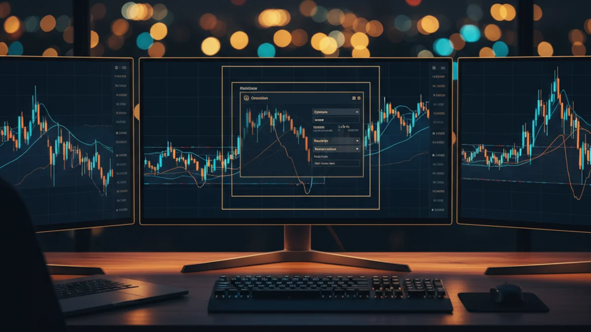 TradingView alert creation panel interface